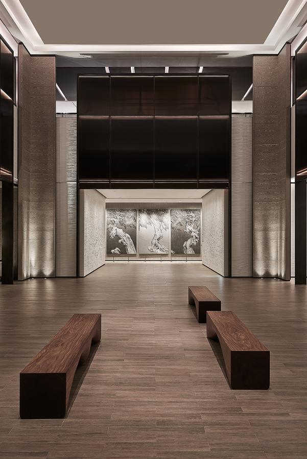 Mu Jiaoxi Hotel Exteriör bild The interior of the museum